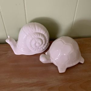 White Ceramic Animals